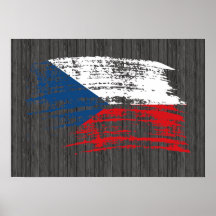 Cool Czech flag design Print