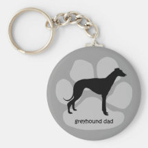 Cool dad greyhound key chains