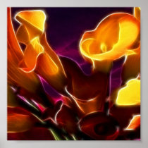 Cool Dark Purple Calla Lilies