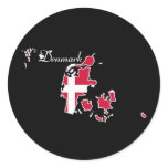 Cool Denmark Round Sticker