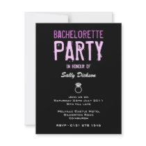 Cool Diamond Ring Bachelorette Party Invitation