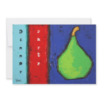 Cool dinner and music party invitation