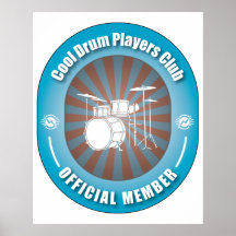 Cool Drum Players Club Posters