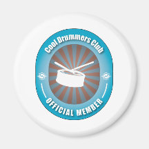 Cool Drummers Club Fridge Magnet