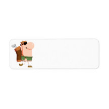 cool dude golfer cartoon character labels