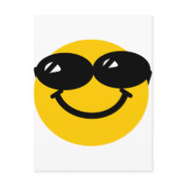 Cool dude smiley post card