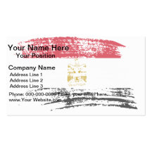Cool Egyptian flag design Business Cards