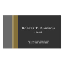cool, elegant simple business card