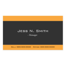 cool, elegant simple business card