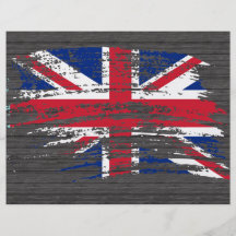 Cool English flag design Flyers