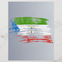 Cool Equatoguinean flag design Custom Flyer