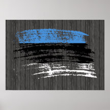 Cool Estonian flag design Posters