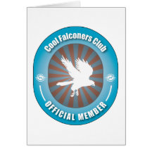 Cool Falconers Club Greeting Cards