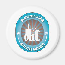 Cool Farmers Club Refrigerator Magnet