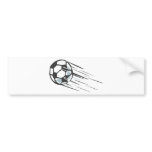 Cool Fast Speedy Soccer Ball with Trailing Bumper Sticker