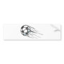 Cool Fast Speedy Soccer Ball with Trailing Bumper Sticker