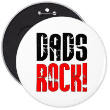 Cool Fathers Day Birthdays Christmas : Dads Rock Pinback Buttons