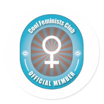 Cool Feminists Club Round Sticker