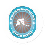 Cool Field Hockey Players Club Stickers
