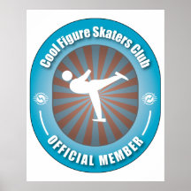 Cool Figure Skaters Club Poster