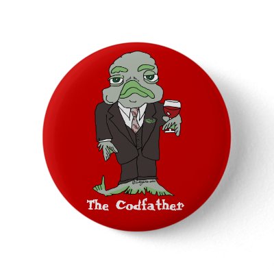Cool Fish Gifts Custom Button Pin by zooogle