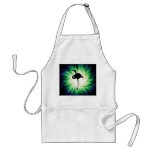 Cool Flamingo Silhouette Apron
