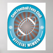 Cool Football Fans Club Posters