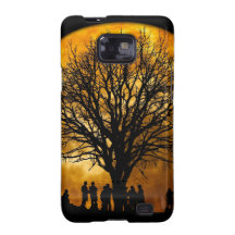 Cool Full Harvest Moon Tree Silhouette Gifts Galaxy S2 Case