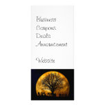Cool Full Harvest Moon Tree Silhouette Gifts Custom Rack Card