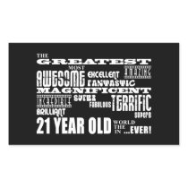 Cool Fun 21st Birthday Party Greatest 21 Year Old Stickers