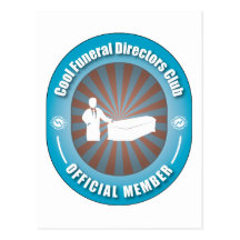 Cool Funeral Directors Club Postcard
