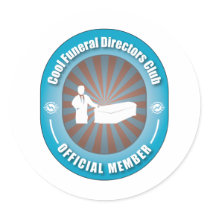Cool Funeral Directors Club Stickers