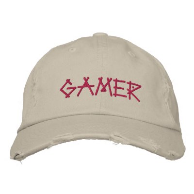 Cool Gamer Embroidered Baseball Cap by GAMERS_TEES