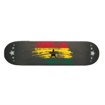 Cool Ghanaian flag design Skateboard Deck