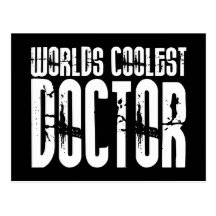 Cool Gifts for Doctors : Worlds Coolest Doctor Post Cards