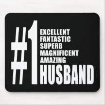 Cool Gifts for Husbands : Number One Husband Mouse Pad