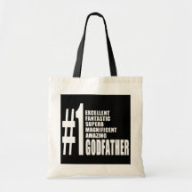 Cool Godfathers : Number One Godfather Tote Bags