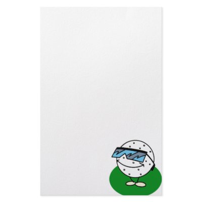 Cool Golfer Customized Stationery by shopaholicchick