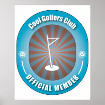 Cool Golfers Club Print