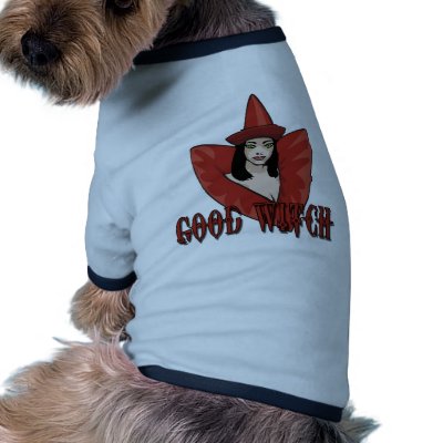 Cool Good Witch Products Doggie Tshirt by HalloweenFun
