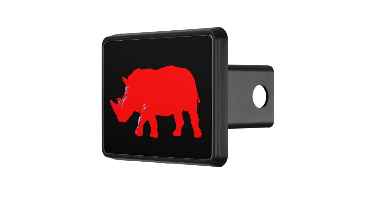 cool graphic rhino trailer hitch covers Zazzle