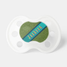 Cool Green & Turquoise Designer Custom Paciifier