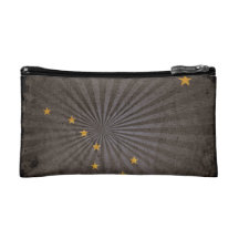 Cool Grunge Alaska Flag Makeup Bags