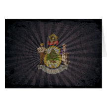 Cool Grunge Maine Flag Cards