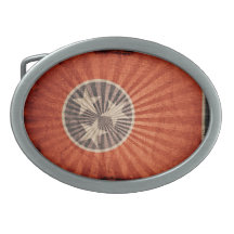 Cool Grunge Tennessee Flag Oval Belt Buckles