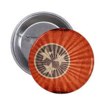 Cool Grunge Tennessee Flag Pinback Button