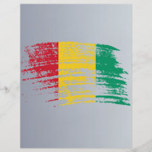 Cool Guinean flag design Flyer