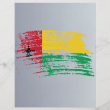 Cool Guinean flag design Flyer Design
