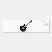 Cool Guitar Bumper Sticker