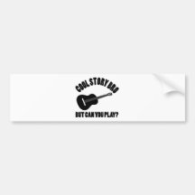 Cool Guitar Designs Bumper Sticker